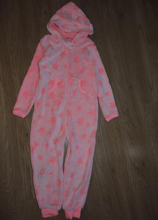 Теплая пижама 6-8 р. кігурумі кигуруми ромпер плюшевая