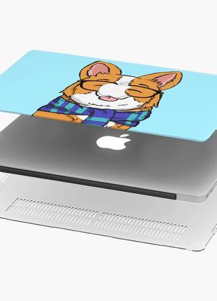 Чехол пластиковый для apple macbook pro / air корги (corgi) макбук про case hard cover прозрачный macbook air4 фото