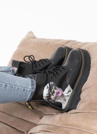 Черевики Dr Martens 2976 Sorte flatform Chelsea-støvler