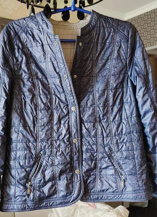 Куртка сьогана l-xl 48-50 р. 40-42 двухстороняя стьобана стограмівка стограмовка ветровка вітровка куртки