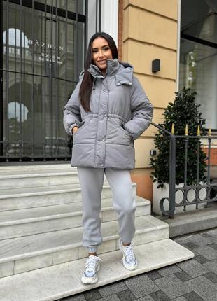 Костюм комплект тройка куртка зефирка пуховик пальто спортивный костюм на флисе черный розовый малиновый мокко коричневый зеленый серый молочный батал