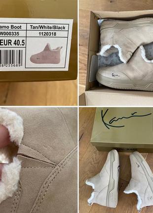 Розпродаж! американський бренд замшеві уггі чоботи karl kani samo boot колір бежевий 1120320 kkfww000335