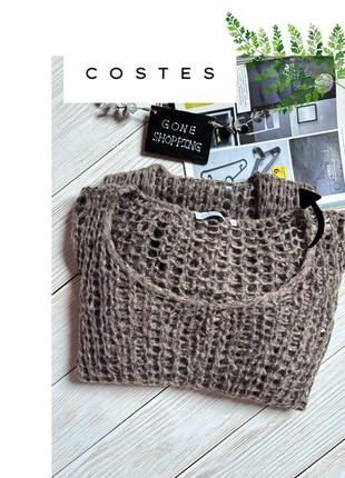 Очень стильное трендовое коричневое красивое платье / кольчуга costes