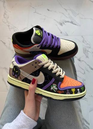 Кроссовки nike dunk sb halloween custom кроссовки найк