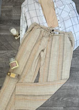 Льняные штанишки h&m