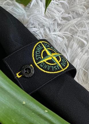 Худі stone island чорний4 фото