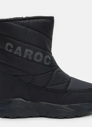 Дутики чорні чоботи спортивні черевики зима