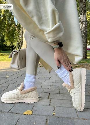 Макассины, туфли на меху тедди2 фото