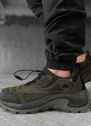 Термо-кроссовки merrell олива thinsulate! кроссовки утеплённые олива! термо-кросівки merrell осінь-зима
