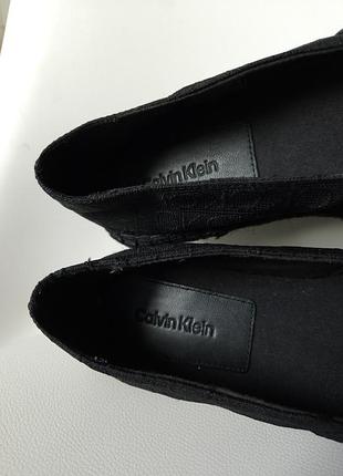 Стильные мужские эспадрильи calvin Ciabatte klein оригинал, мужские черные слипоны calvin Ciabatte klein, мокасины7 фото