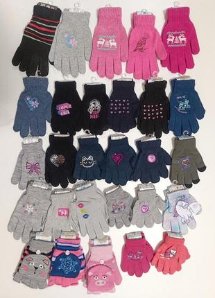 Тонкі демі рукавички для дівчат