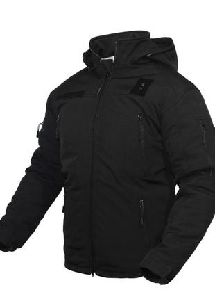 Куртка зимова поліція softshell чорна