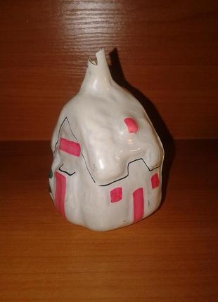 Ялинкова іграшка срср "будиночок з ялинками" новий рік прикраса.