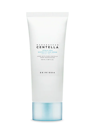Skin1004 madagascar centella hyalu-cica water-fit sun serum spf50+ легка сонцезахисна крем-сироватка