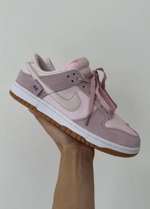 Кеды найк данк ловле nike dunk low teddy bear pink