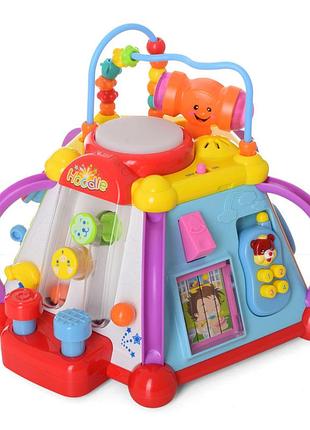 Музыкальная развивающая игрушка мультибокс 806(multicolor) в комплекте лабиринт и молоточек