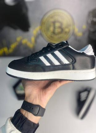Кросівки adidas forum low black white2 фото