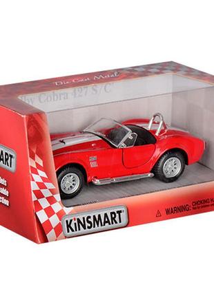 Дитяча колекційна машинка shelby cobra kt5322w інерційна червоний