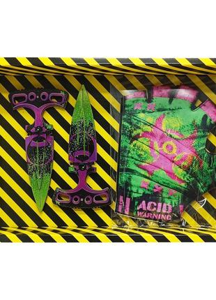 Сувенирные деревянные ножи набор box "toxic daggers" tdag-b