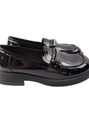 Туфлі жіночі berisstini чорні натуральна лакована шкіра, 39