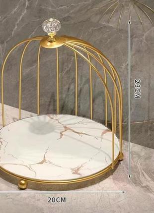 Органайзер металлическая клетка золота для парфюмерии, косметики, украшений 🔥🔥🔥