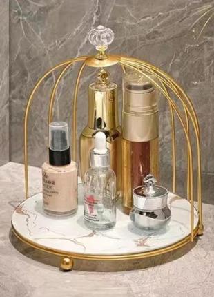 Органайзер металлическая клетка золота для парфюмерии, косметики, украшений 🔥🔥🔥