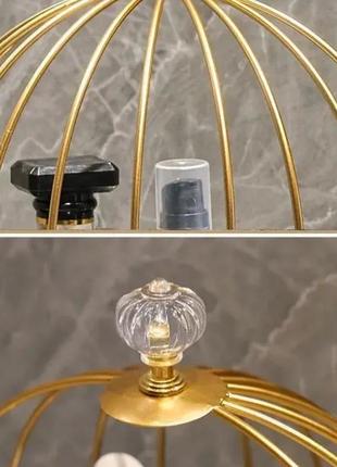 Органайзер металлическая клетка золота для парфюмерии, косметики, украшений 🔥🔥🔥