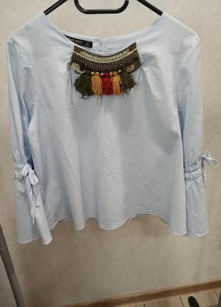 Zara  блуза, блузка з бісером