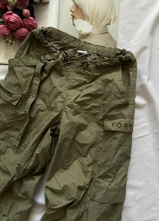 Круті штани карго, джогери на манжетах стяжках, спортивні штани