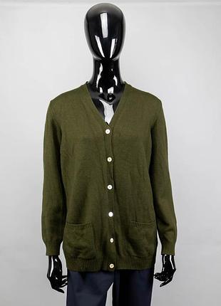 Крутой шерстяной кардиган gran sasso