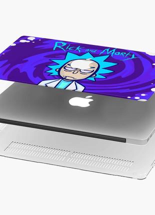 Чехол пластиковый для apple macbook pro / air морти смит рик и морти (rick and morty) макбук про case hard матово-білий4 фото