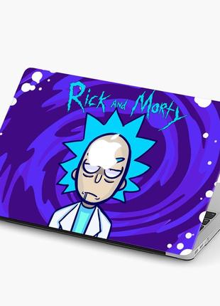 Чехол пластиковый для apple macbook pro / air морти смит рик и морти (rick and morty) макбук про case hard матово-білий1 фото