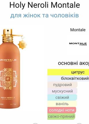 Духи holy neroli от montale3 фото