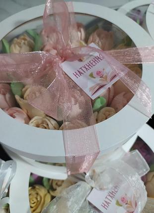 Коробочка с зефирными цветами 🌷