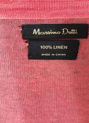 Кардиган кофта massimo dutti льон3 фото