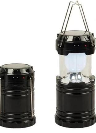 Кемпинговая led лампа x-bail bl-5800 c фонариком и солнечной панелью4 фото