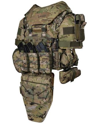 Плитоноска warmor gen.3 pro max мультикам + захист шиї, плечей, фартух та 9 підсумків