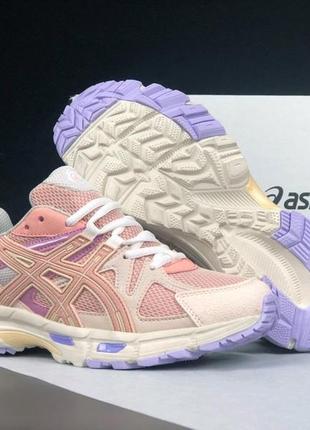 Женские кроссовки asics gel kahana 8 розовые спортивные кроссовки летние повседневные асикс гель кахана 86 фото