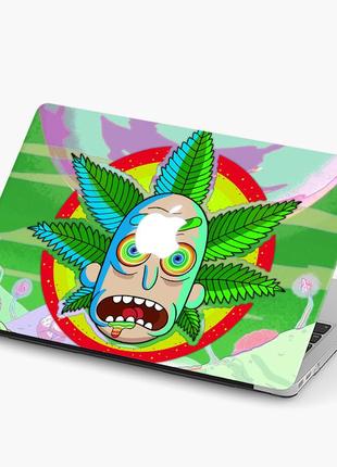 Чехол пластиковый для apple macbook pro / air морти смит рик и морти (rick and morty) макбук про case hard матово-білий1 фото