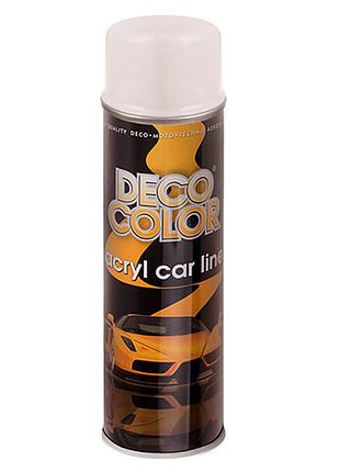 Deco color краска аэроз. 500ml акриловая /белый блеск
