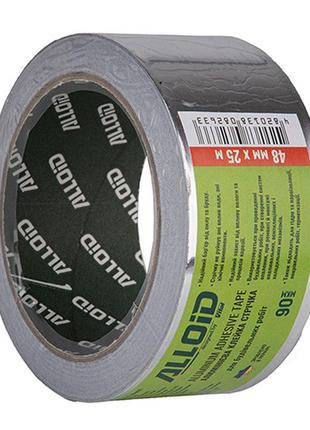 Alloid. скотч алюминиевый 48мм х 25м, 90мкм