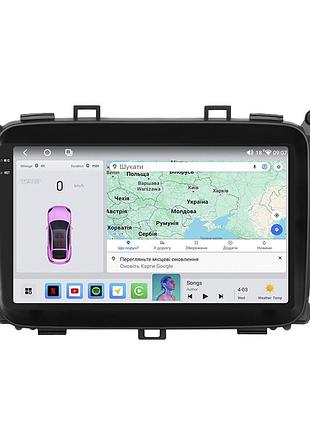 Штатна магнітола 9" lesko для kia carens iii (rp) 2013-2019 4/64 qled carplay 4g wi-fi gps 360 prime 2 шт.