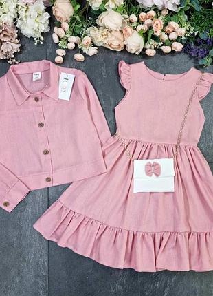 Костюм для дівчинки літній 98 см, 104 см,110 см, 116 см, 122 см