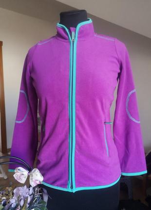 Флісова кофта на замку на 9-10 років 134-140 см кофточка кофтина на застібці