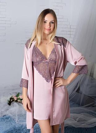 Пеньюар + халат к926н мокко