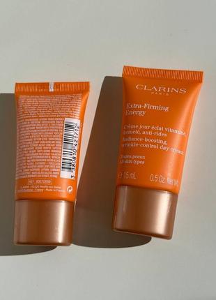 Зміцнюючий денний крем clarins extra-firming energy міні 15ml