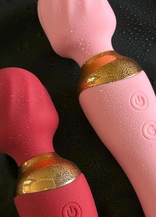 Вибратор с согревающей вибро головкой красный