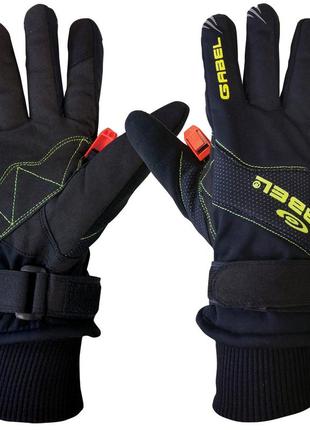 Рукавиці для скандинавської ходьби gabel wind tech n.c.s. m black/green (8015012100008)
