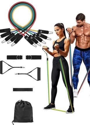 Резинки для фитнеса, спортивная резинка для тренировок, набор резинок nq-502 для фитнеса