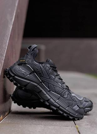 Мужские кроссовки демисезонные reebok zig kinetica 2.5 edge черные качественные кросы рибок обувь на осень